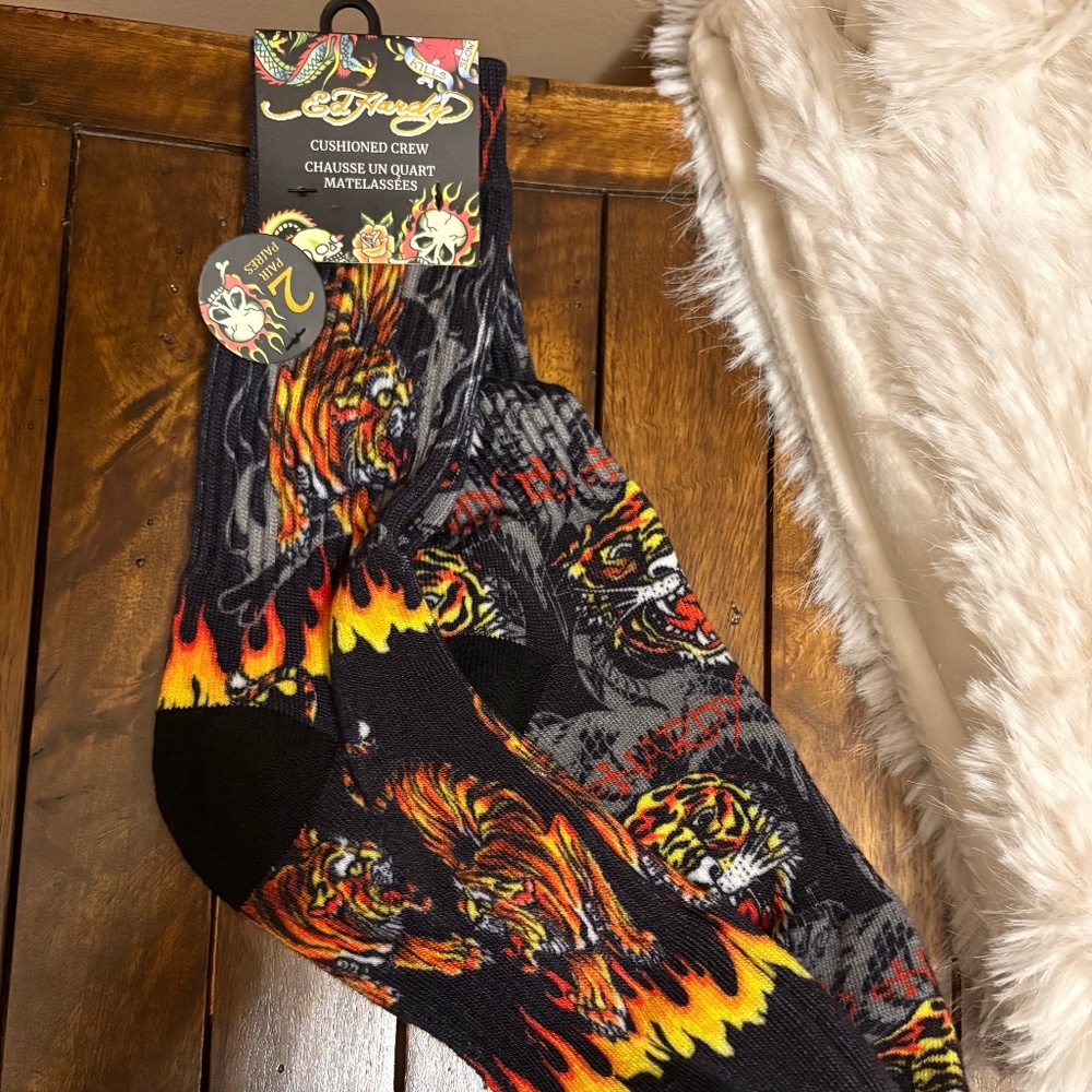 Ed Hardy Cushioned Crew Socks